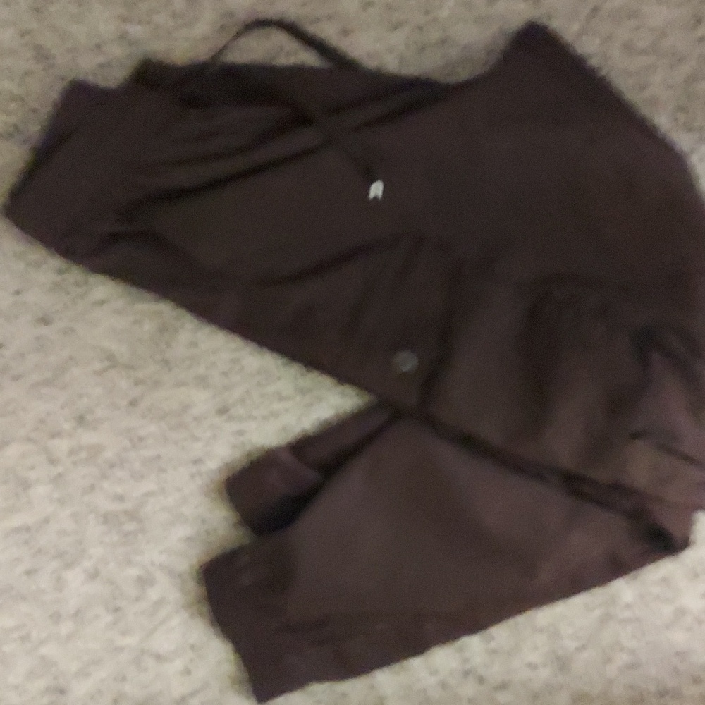 JMIERR Brown drawstring elastic cargo twill chino pants Mens Sz 36